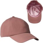 Baseball Cap Satin Lined Interior, One Size Fits All, Adjustable Cap (Indian Pink)