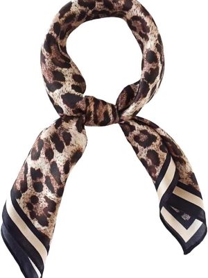 100% Real Mulberry Silk Scarf -21'' x 21''- Lightweight Neckerchief –Women Men Small Square Digital Printed Scarves