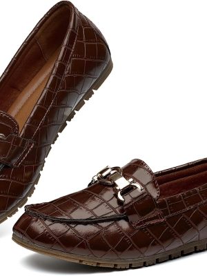 Women’s Chunky Platform Loafers – Business Casual Slip-On Shoes