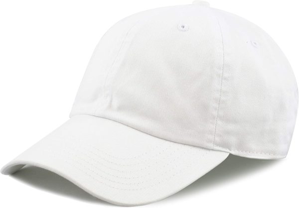 Baseball Dad Hat Women Men Blank Washed Low Profile Cotton and Denim UPF 50+ Running Golf Cap Hat