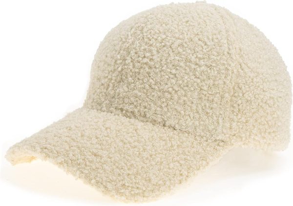 Lamb-Wool Baseball-Caps Warm-Winter Teddy-Fleece Hip-Hop Cap for Men Women Outdoor Travel